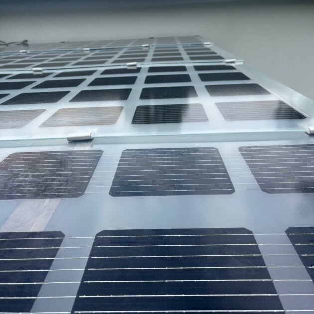 Transparentní fotovoltaický OK Panel Pergola - Přístřešek transparentní bez rámu Zastínění 61% - Image 3
