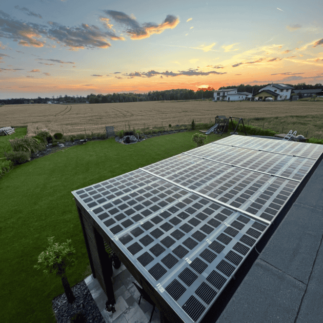 Transparentní fotovoltaický OK Panel Pergola - Přístřešek transparentní bez rámu Zastínění 61% - Image 4